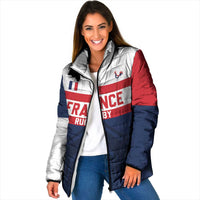 France Rugby Custom Padded Jacket Go Les Bleus Simple Style - Wonder Print Shop