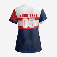 France Rugby Custom Scrub Top Go Les Bleus Simple Style - Wonder Print Shop