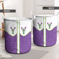 Mardi Gras Crawfish Laundry Basket Western Yoke Glitter Style
