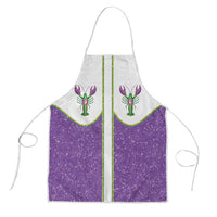 Mardi Gras Crawfish Apron Western Yoke Glitter Style
