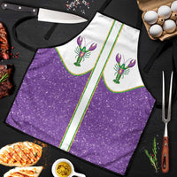 Mardi Gras Crawfish Apron Western Yoke Glitter Style