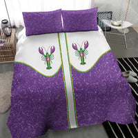 Mardi Gras Crawfish Bedding Set Western Yoke Glitter Style