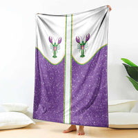 Mardi Gras Crawfish Blanket Western Yoke Glitter Style