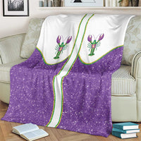 Mardi Gras Crawfish Blanket Western Yoke Glitter Style