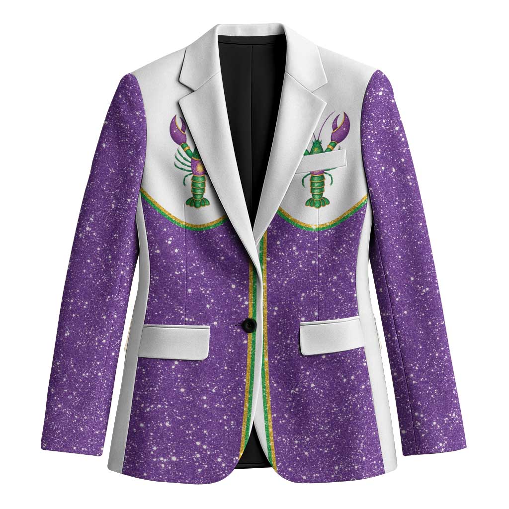 Mardi Gras Crawfish Blazer Western Yoke Glitter Style