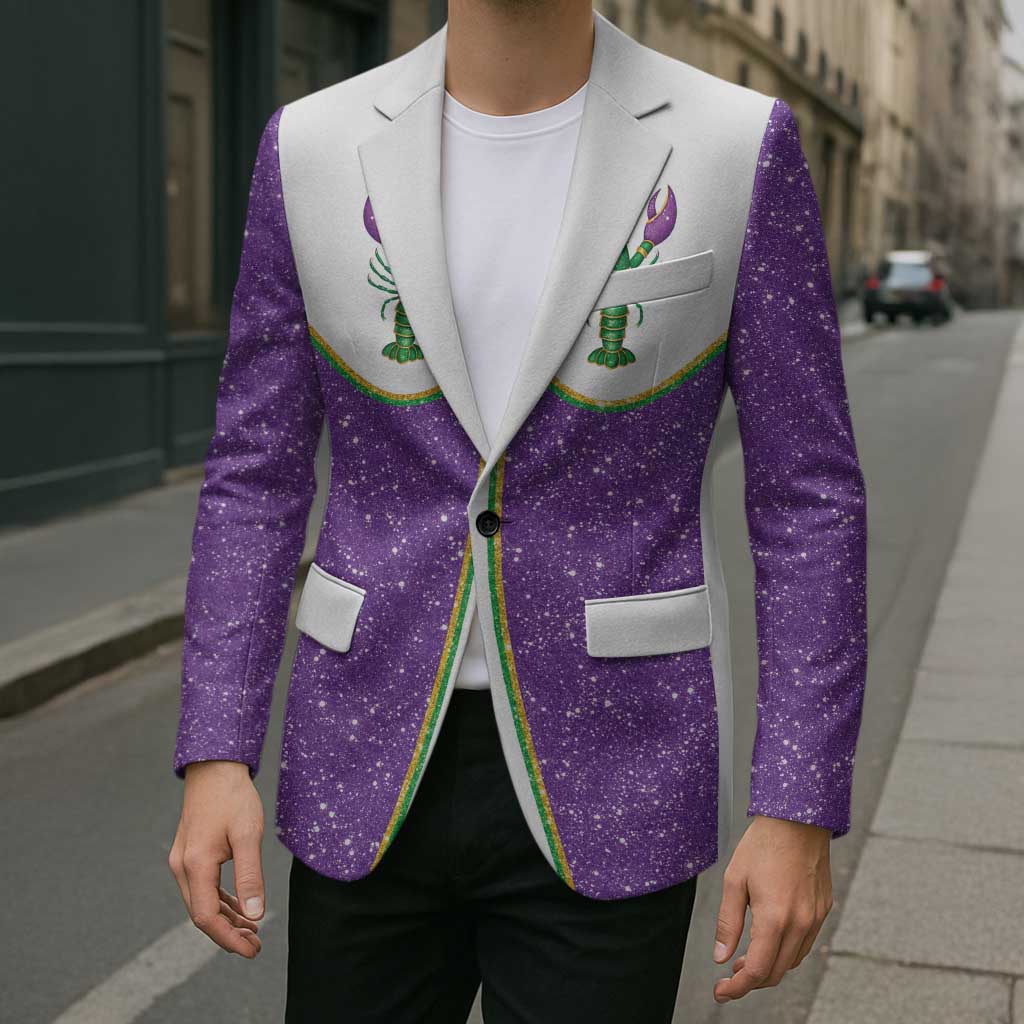 Mardi Gras Crawfish Blazer Western Yoke Glitter Style