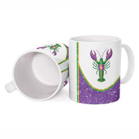 Mardi Gras Crawfish Ceramic Mug Western Yoke Glitter Style