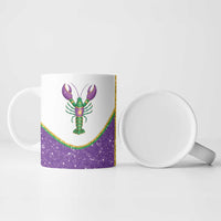 Mardi Gras Crawfish Ceramic Mug Western Yoke Glitter Style