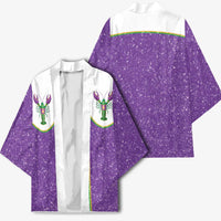 Mardi Gras Crawfish Kimono Western Yoke Glitter Style