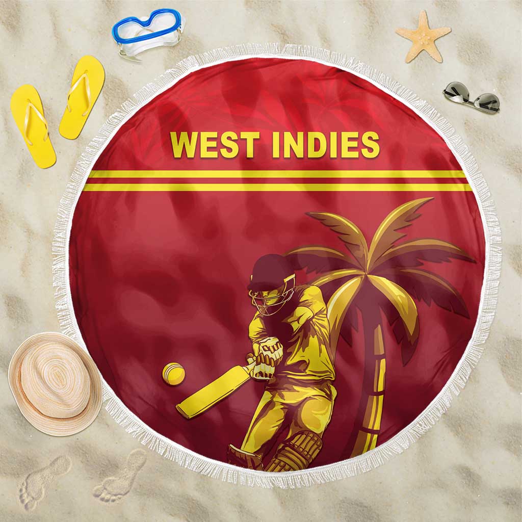 West Indies Cricket Beach Blanket Vintage Style