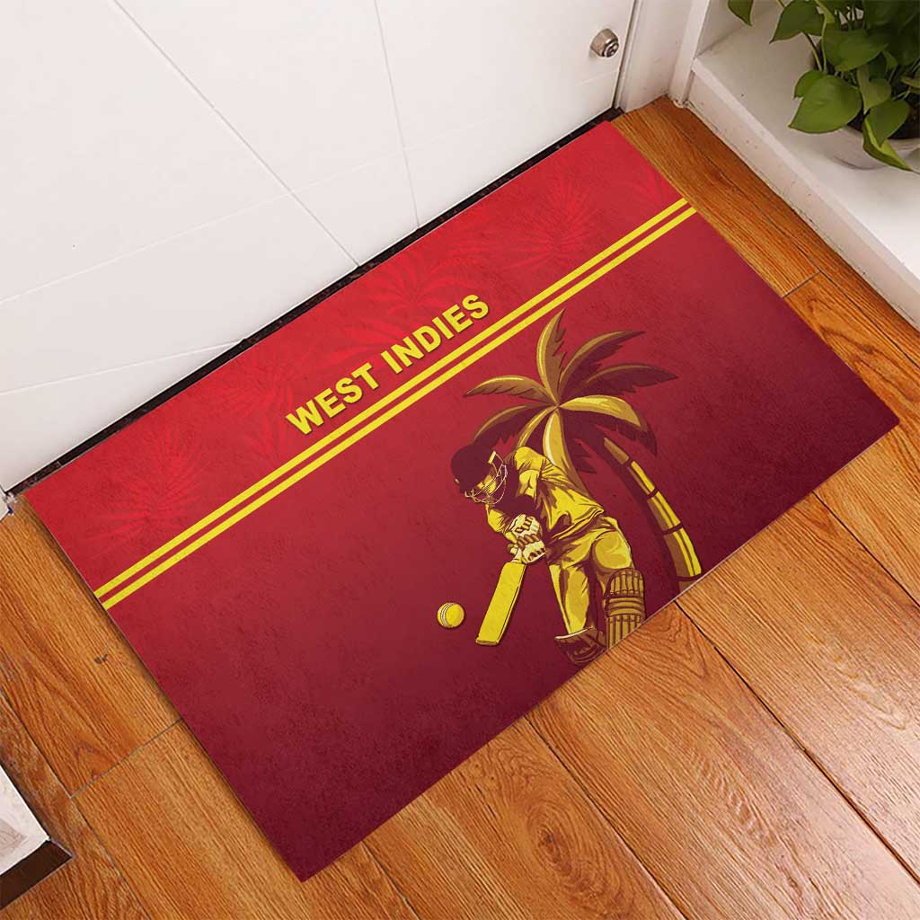 West Indies Cricket Rubber Doormat Vintage Style