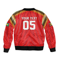 Custom Guyana Cricket Sleeve Zip Bomber Jacket Go Amazon Warriors