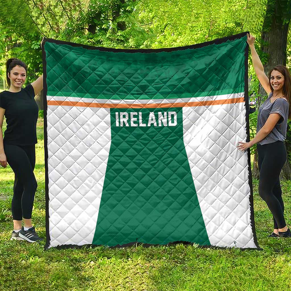 Ireland Rugby Quilt Old Retro Style