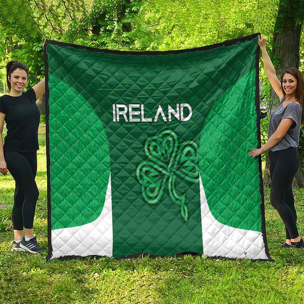 Ireland Rugby Quilt Irish Celtic Shamrock
