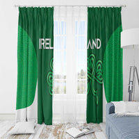 Ireland Rugby Window Curtain Irish Celtic Shamrock