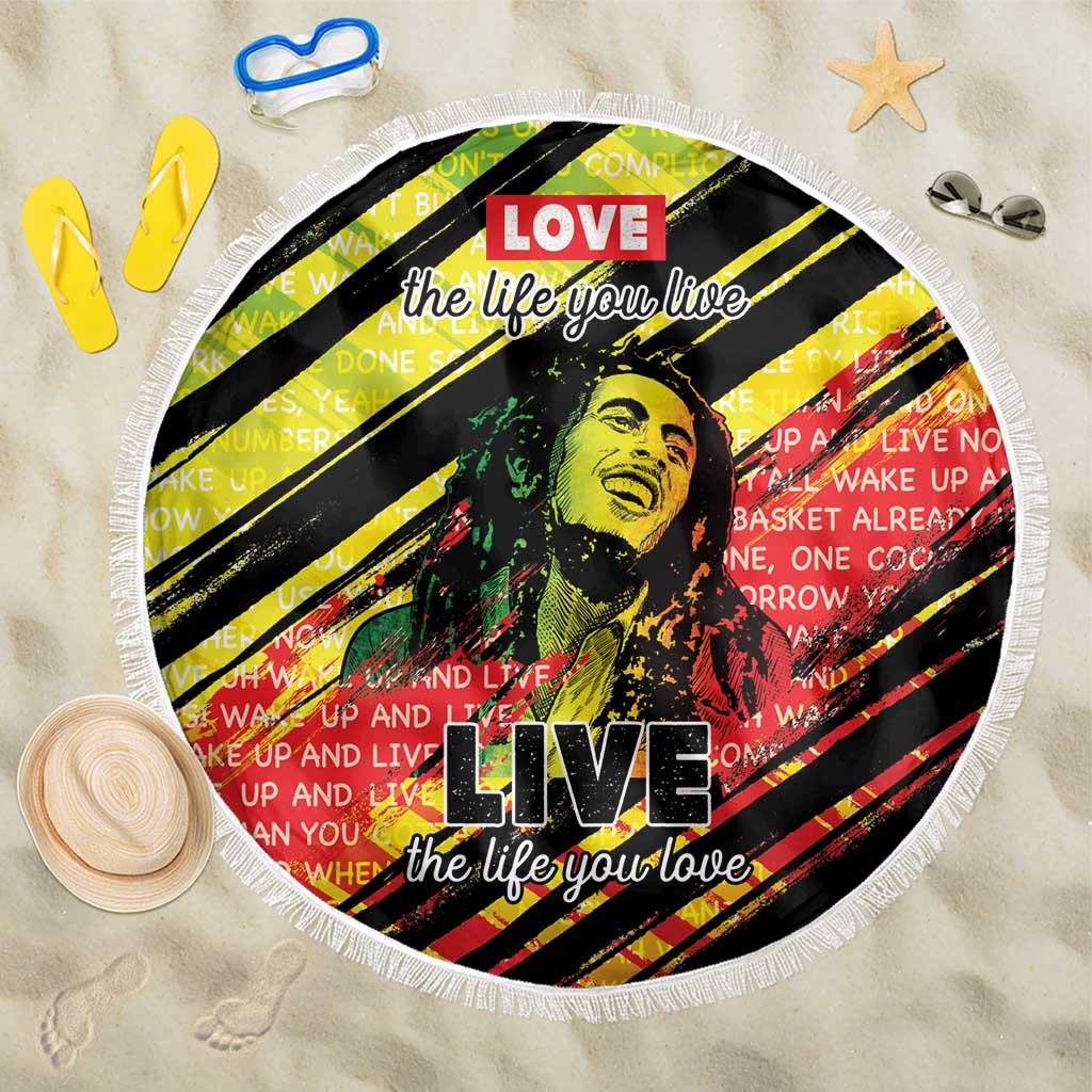 Reggae Legend Beach Blanket Love The Life You Live Live The Life You Love