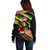 Reggae Legend Off Shoulder Sweater Love The Life You Live Live The Life You Love