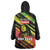 Reggae Legend Wearable Blanket Hoodie Love The Life You Live Live The Life You Love