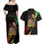 Legend Bob Couples Matching Off Shoulder Maxi Dress and Hawaiian Shirt One Love Heart Destiny