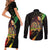 Legend Bob Couples Matching Short Sleeve Bodycon Dress and Long Sleeve Button Shirt One Love Heart Destiny