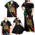 Legend Bob Family Matching Off Shoulder Maxi Dress and Hawaiian Shirt One Love Heart Destiny LT05 - Wonder Print Shop