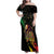 Legend Bob Family Matching Off Shoulder Maxi Dress and Hawaiian Shirt One Love Heart Destiny LT05 - Wonder Print Shop