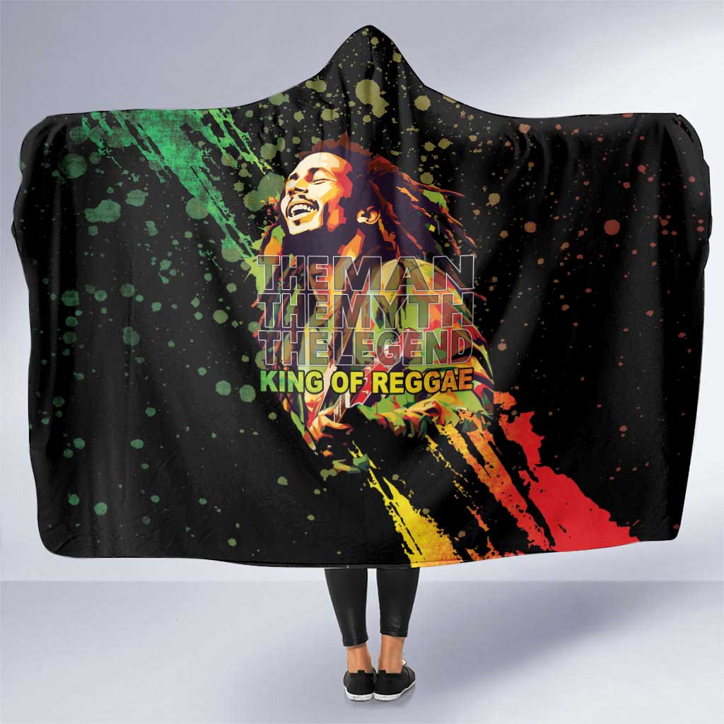 Legend Bob Hooded Blanket One Love Heart Destiny