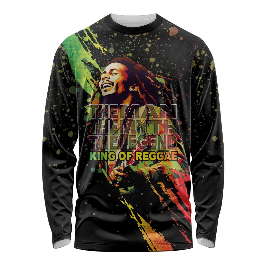 Legend Bob Long Sleeve Shirt One Love Heart Destiny LT05 - Wonder Print Shop