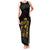 Reggae King Marley Family Matching Tank Maxi Dress and Hawaiian Shirt Gold Lion LT05 - Wonder Print Shop