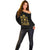 Reggae King Marley Off Shoulder Sweater Gold Lion