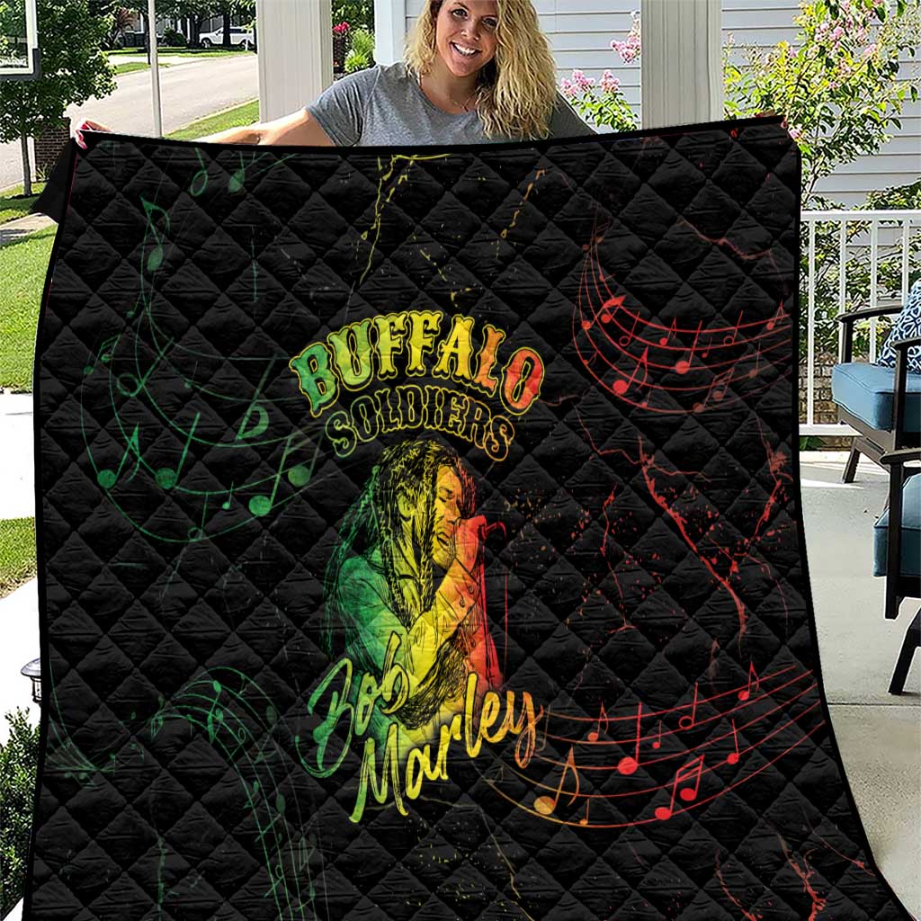 Reggae King Buffalo Soldier Quilt Honoring The Legend LT05 - Wonder Print Shop