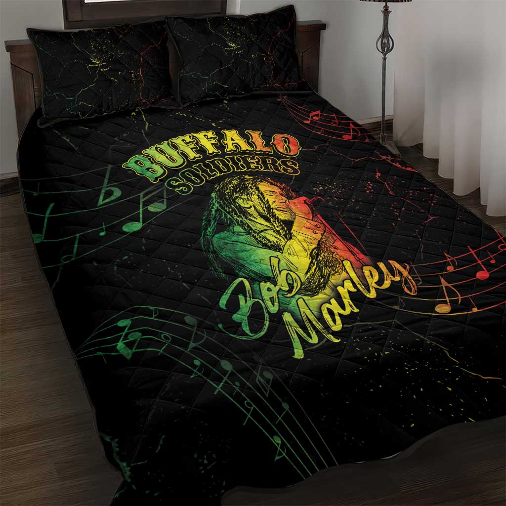 Reggae King Buffalo Soldier Quilt Bed Set Honoring The Legend LT05 - Wonder Print Shop