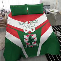 Custom Lebanon Rugby Bedding Set Go Champions - Wonder Print Shop