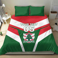 Custom Lebanon Rugby Bedding Set Go Champions - Wonder Print Shop