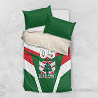 Custom Lebanon Rugby Bedding Set Go Champions - Wonder Print Shop
