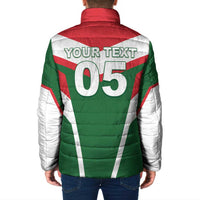 Custom Lebanon Rugby Padded Jacket Go Champions - Wonder Print Shop