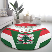 Custom Lebanon Rugby Round Carpet Go Champions - Wonder Print Shop