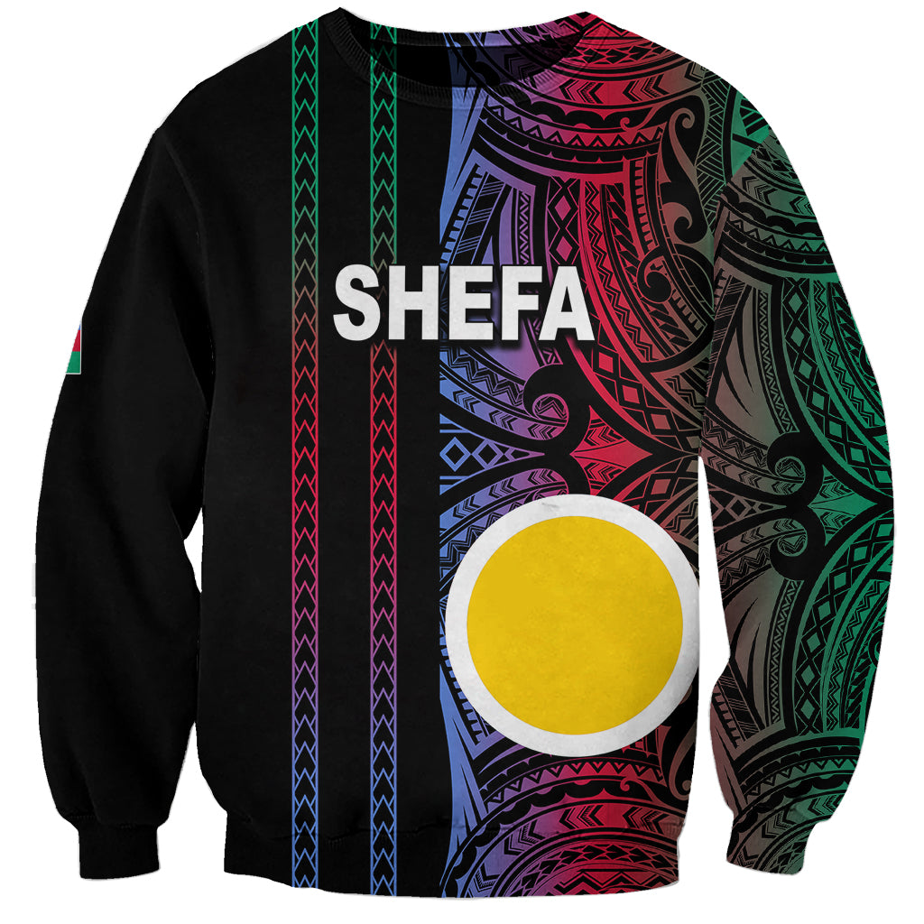 Custom Vanuatu Shefa Sweatshirt Polynesian Tribal LT6 - Wonder Print Shop