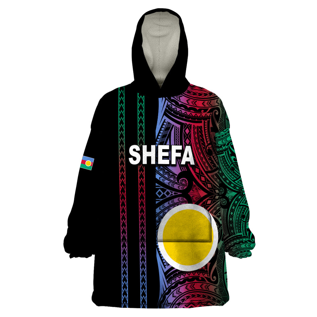 Custom Vanuatu Shefa Wearable Blanket Hoodie Polynesian Tribal LT6 - Wonder Print Shop