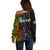 Custom Vanuatu Tafea Off Shoulder Sweater Polynesian Tribal LT6 - Wonder Print Shop