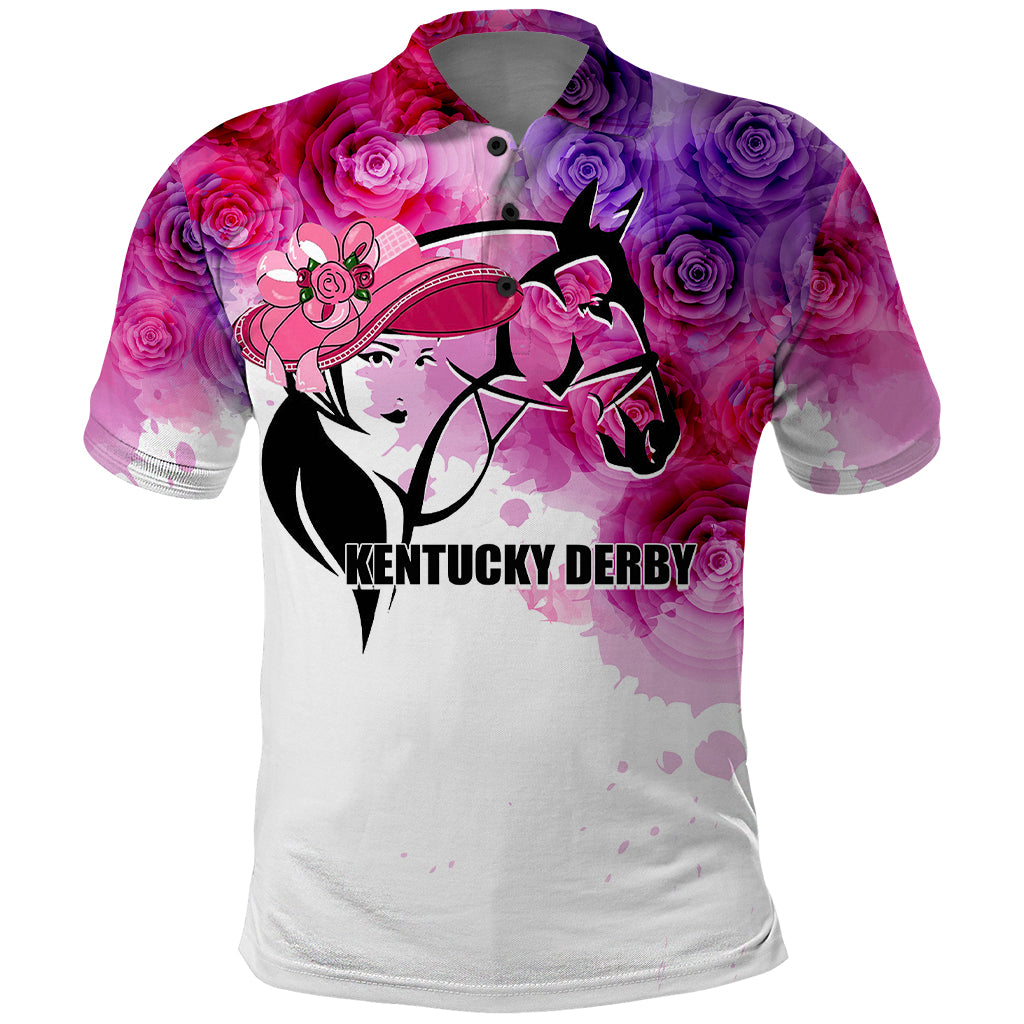 Kentucky Horse Racing Polo Shirt Derby Girl LT6 - Wonder Print Shop