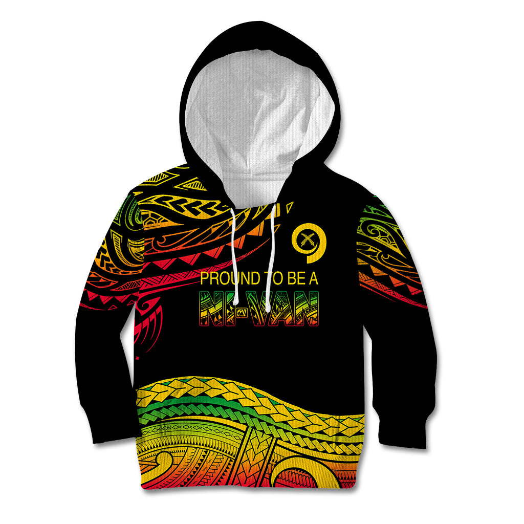 Custom Tribal Vanuatu Kid Hoodie Pround To Be A Ni-Van LT6 - Wonder Print Shop