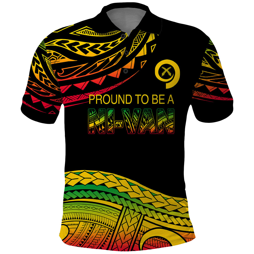 Custom Tribal Vanuatu Polo Shirt Pround To Be A Ni Van LT6 - Wonder Print Shop