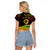 Custom Tribal Vanuatu Raglan Cropped T Shirt Pround To Be A Ni-Van LT6 - Wonder Print Shop