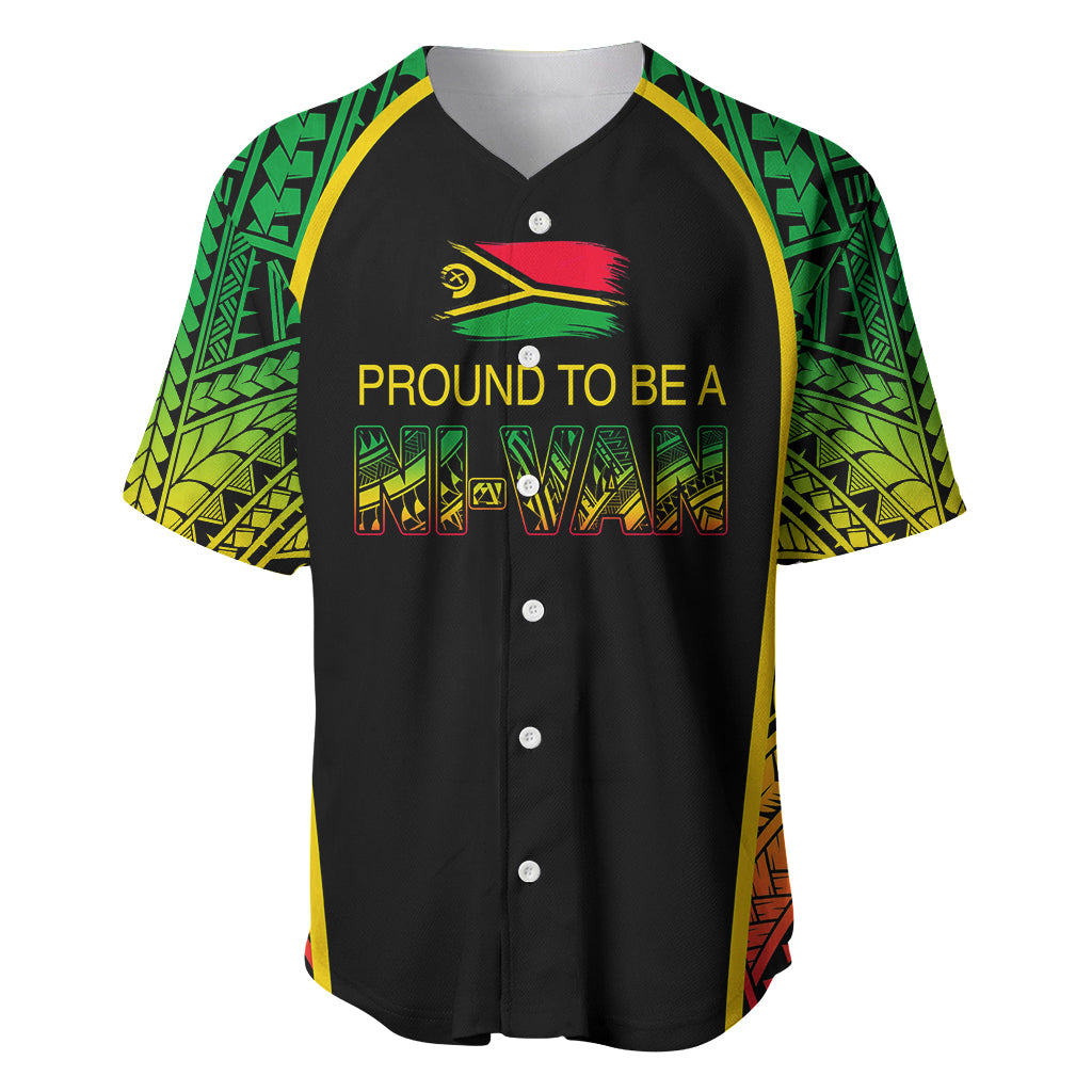 Custom Vanuatu Baseball Jersey Pround To Be A Ni-Van LT6 - Wonder Print Shop