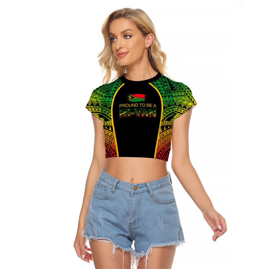 Custom Vanuatu Raglan Cropped T Shirt Pround To Be A Ni-Van LT6 - Wonder Print Shop