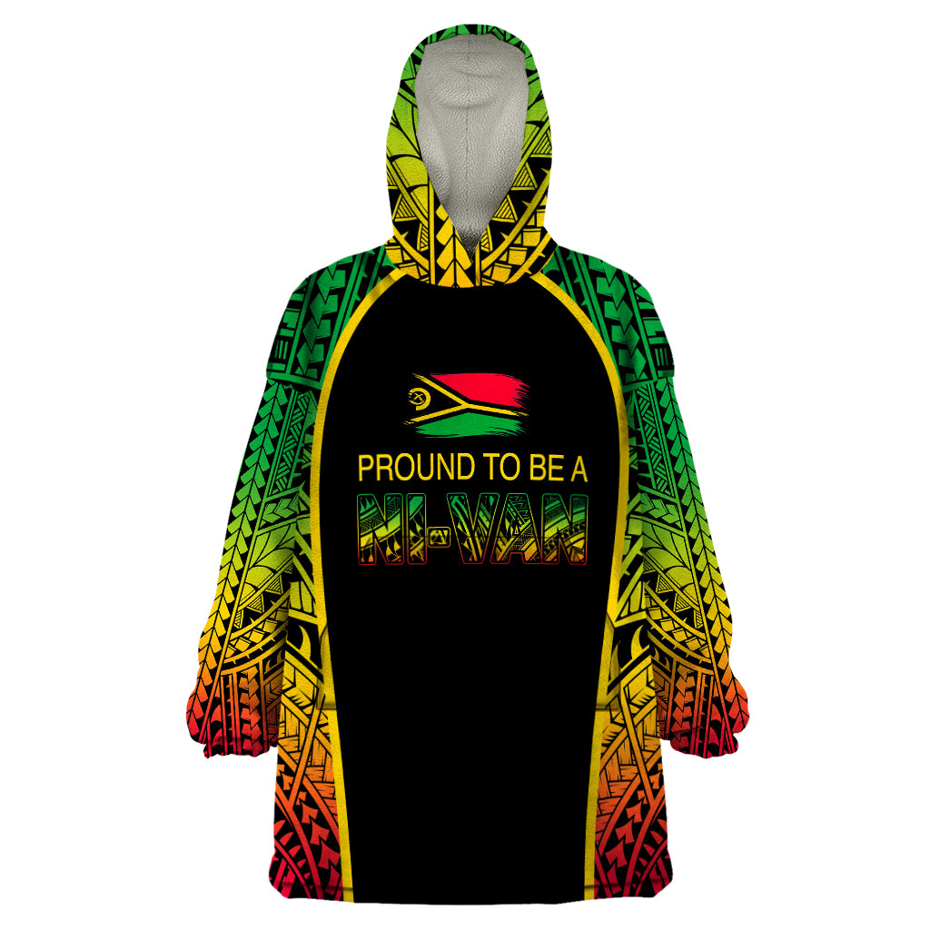 Custom Vanuatu Wearable Blanket Hoodie Pround To Be A Ni-Van LT6 - Wonder Print Shop