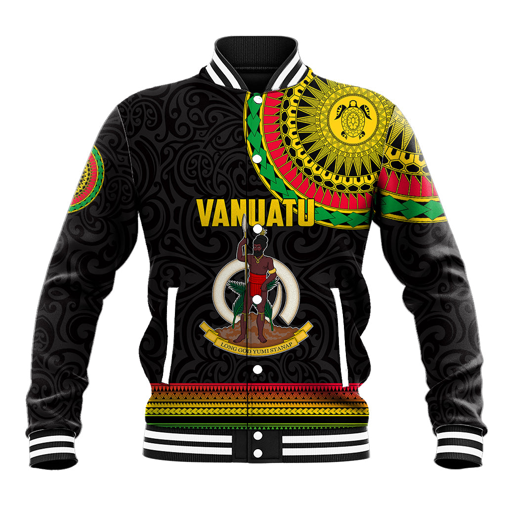 Custom Vanuatu Baseball Jacket Polynesia Circle LT6 - Wonder Print Shop