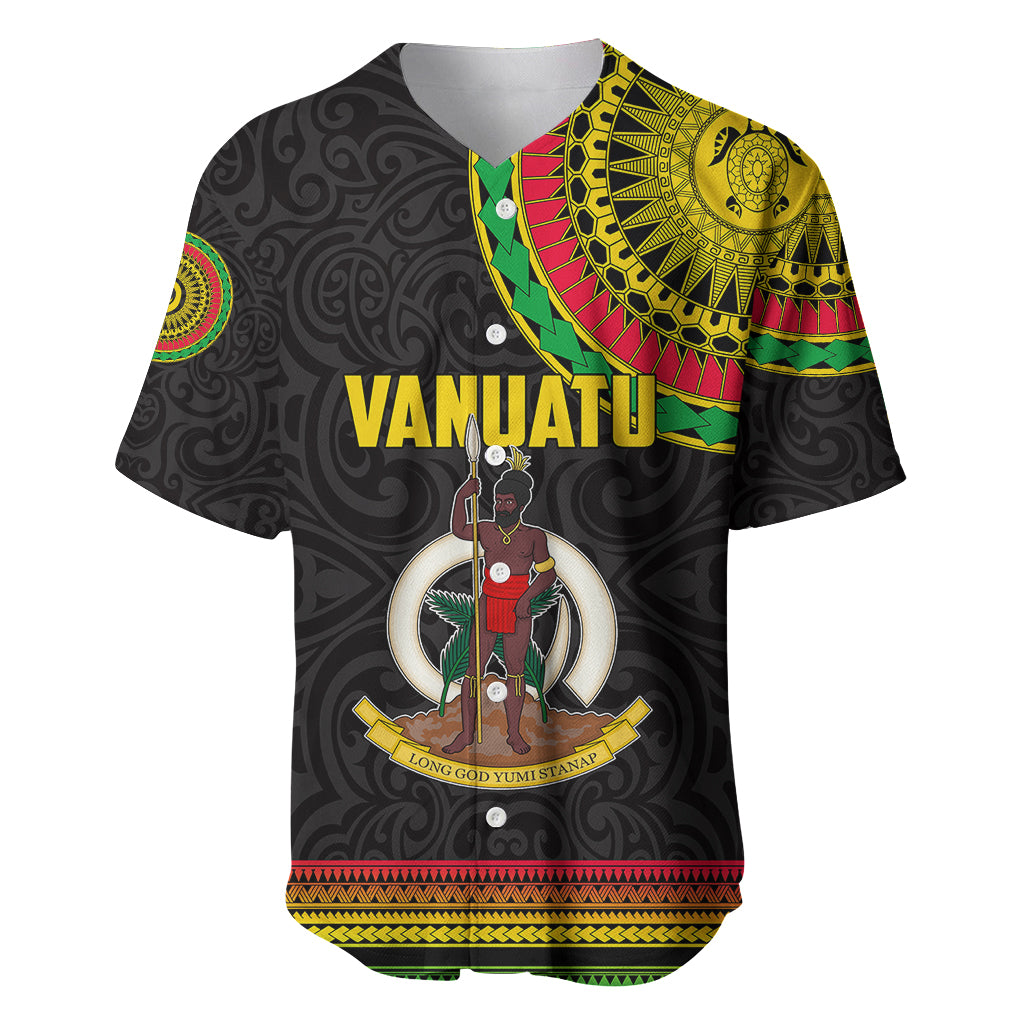 Custom Vanuatu Baseball Jersey Polynesia Circle LT6 - Wonder Print Shop