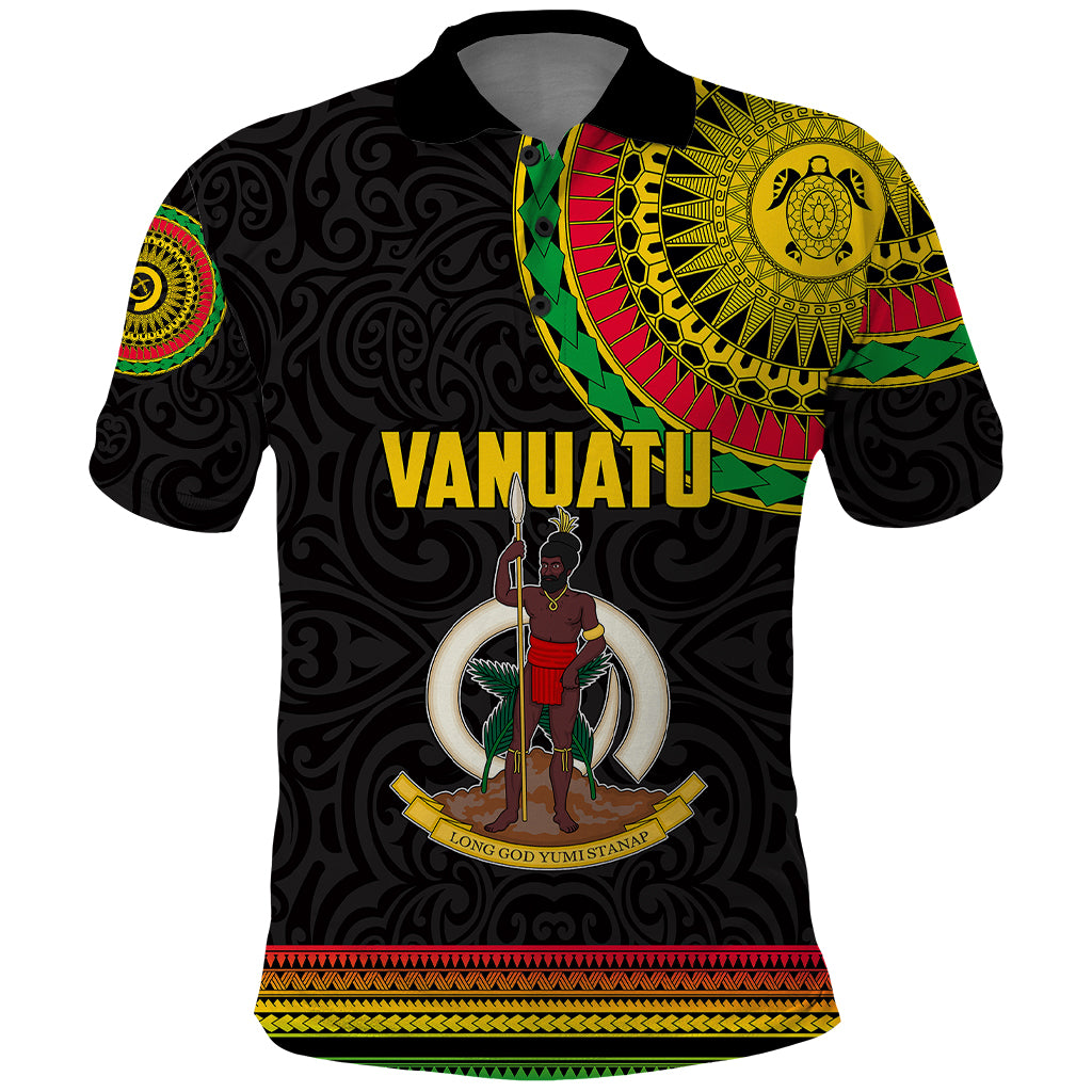 Custom Vanuatu Polo Shirt Polynesia Circle LT6 - Wonder Print Shop